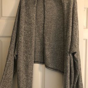 Slouchy black and white sweater